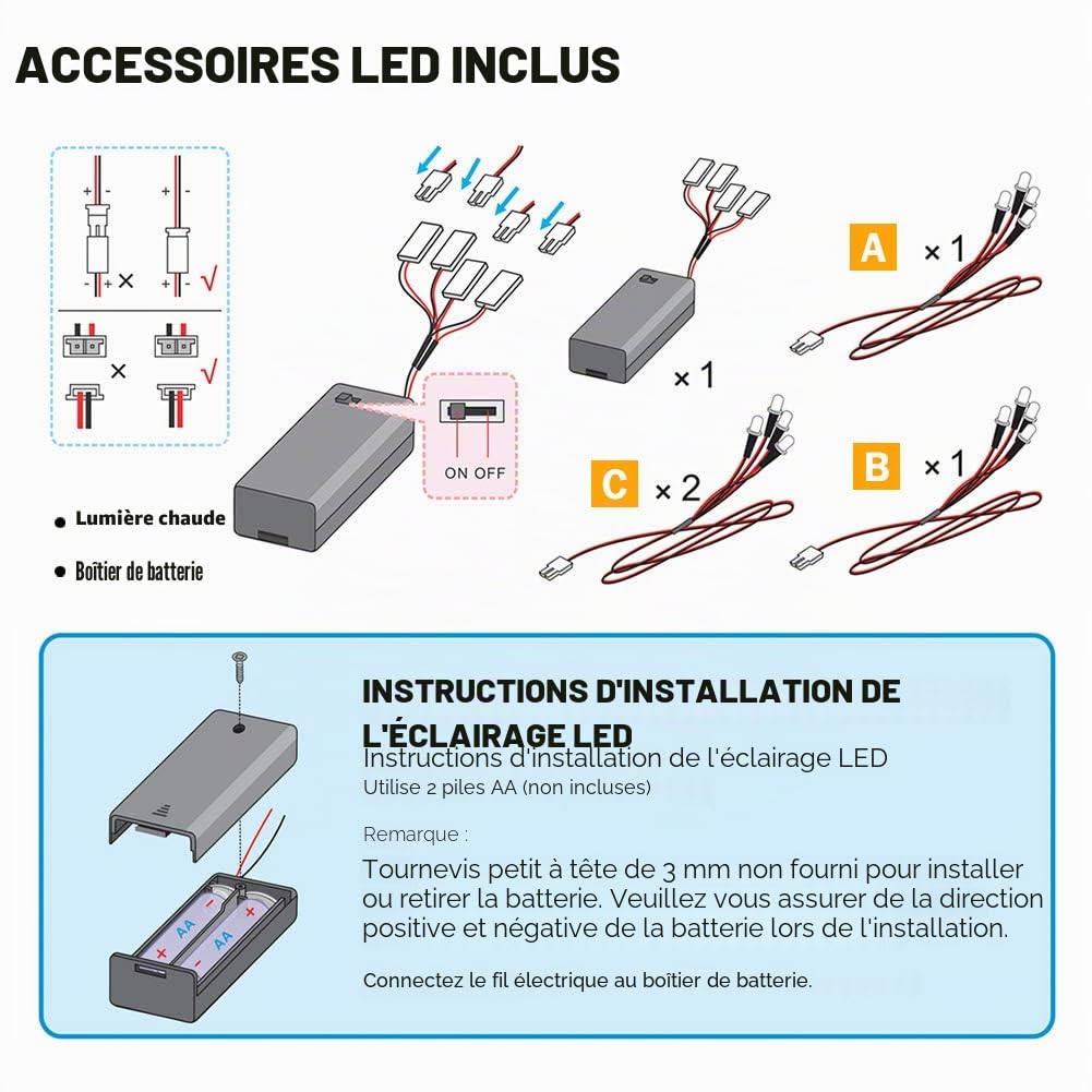 CubicFun Puzzle 3D LED Dubaï Burj Khalifa Modèle avec Lumières, 136 Pièces | Puzzles 3D Maquette pour Adultes et Enfants, Cadeau D'architecture pour Décoration de Bricolage et Cadeaux Souvenirs