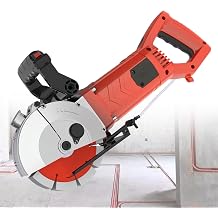 Industrial Wall Chaser Machine 220V, 8300W Electric Groove Cutter for Concrete, Brick, Marble, Dustless Operation, Heavy-Duty Design for Efficient Cutting