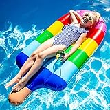 Kurala Inflatable Popsicle Pool Float, Colorful Summer Water Toy for Kids, 5 FT Long