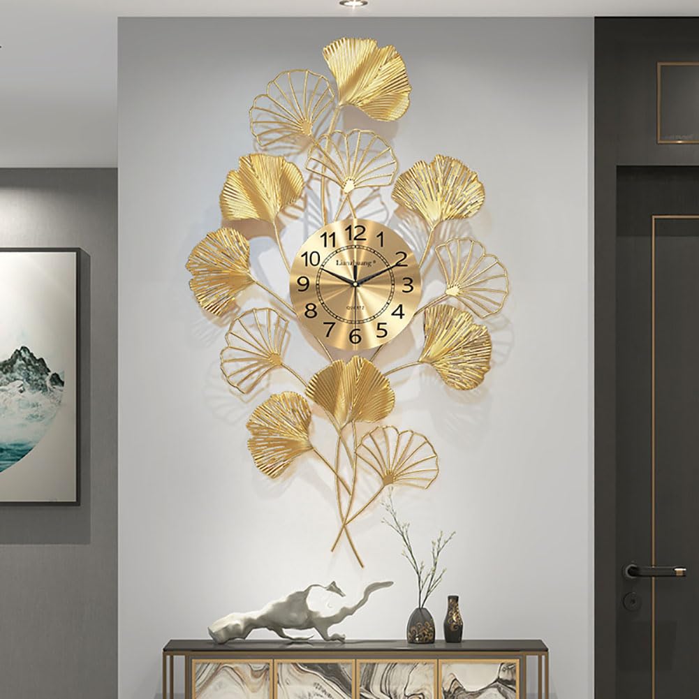 XJBTBA Zegar ścienny z mapą świata, zegar z mapą świata w domu, kreatywny cichy zegar, akrylowa dekoracja ścienna z mapą świata do salonu/biura/sypialni, 100 * 48 cm
