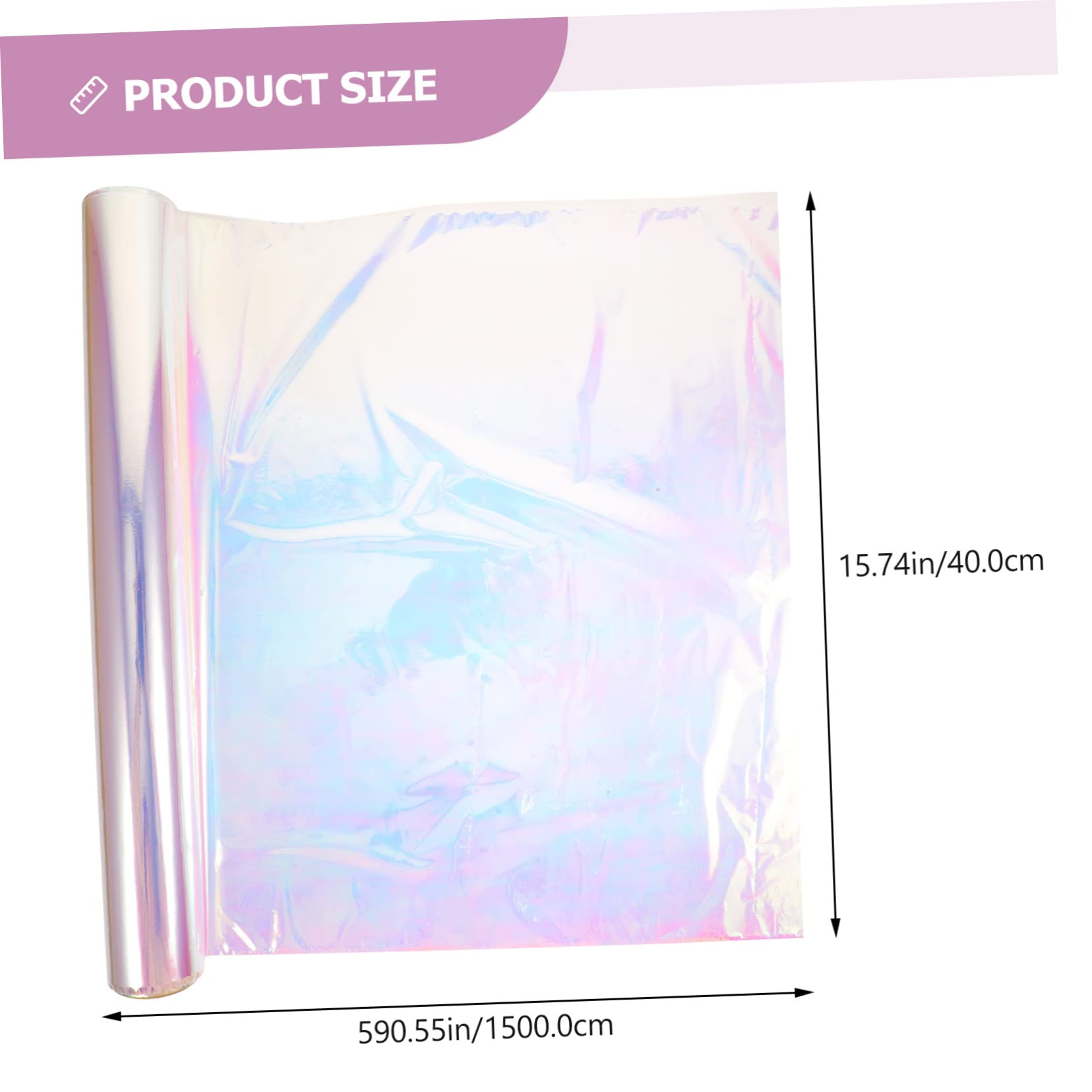 Didiseaon 1Roll Iridescent Flower Wrapping Film of Decorative Packing Material for Bouquets and Crafts for Weddings Birthdays and Seasonal Occasions