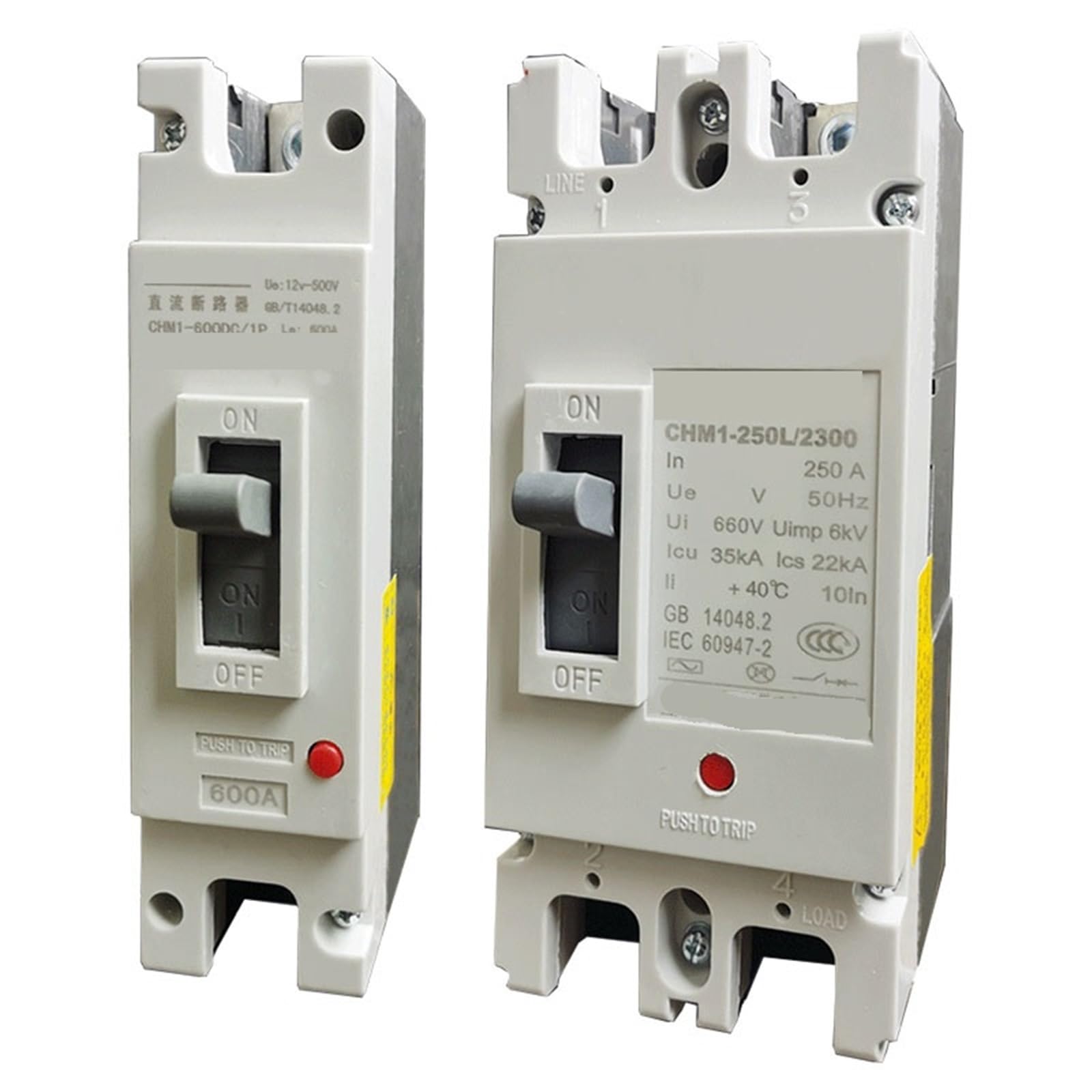 Disjoncteur boîtier moulé CC 400A pour protection de batterie - 3