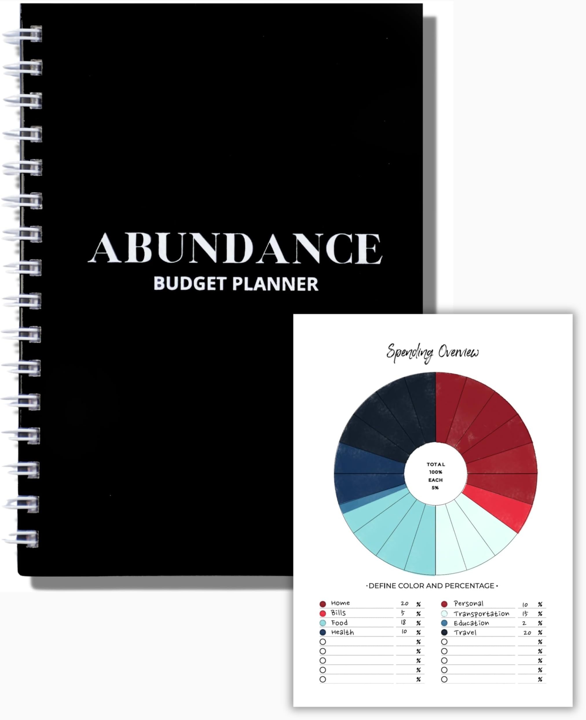 Lamare Budget Planner and Monthly Bill Organizer – Financial Planner with Expense Tracker Notebook, Debt Tracker & Budget Journal