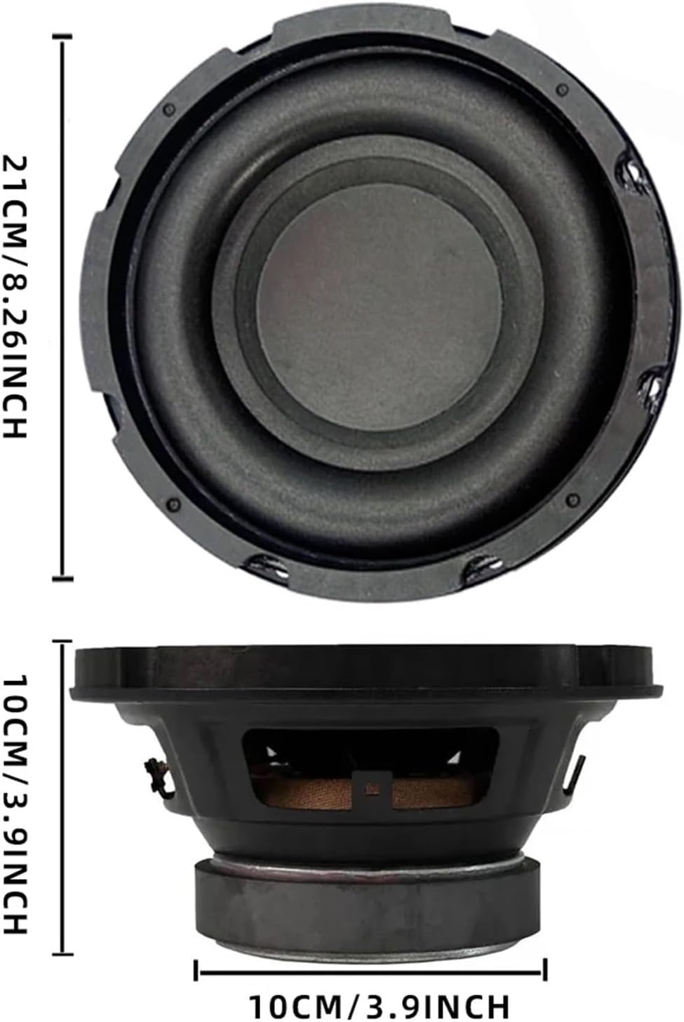 1pc 8-inch High Power Subwoofer Easy to Install Deep 4ohm Bass Automotive Woofer Speaker Modification