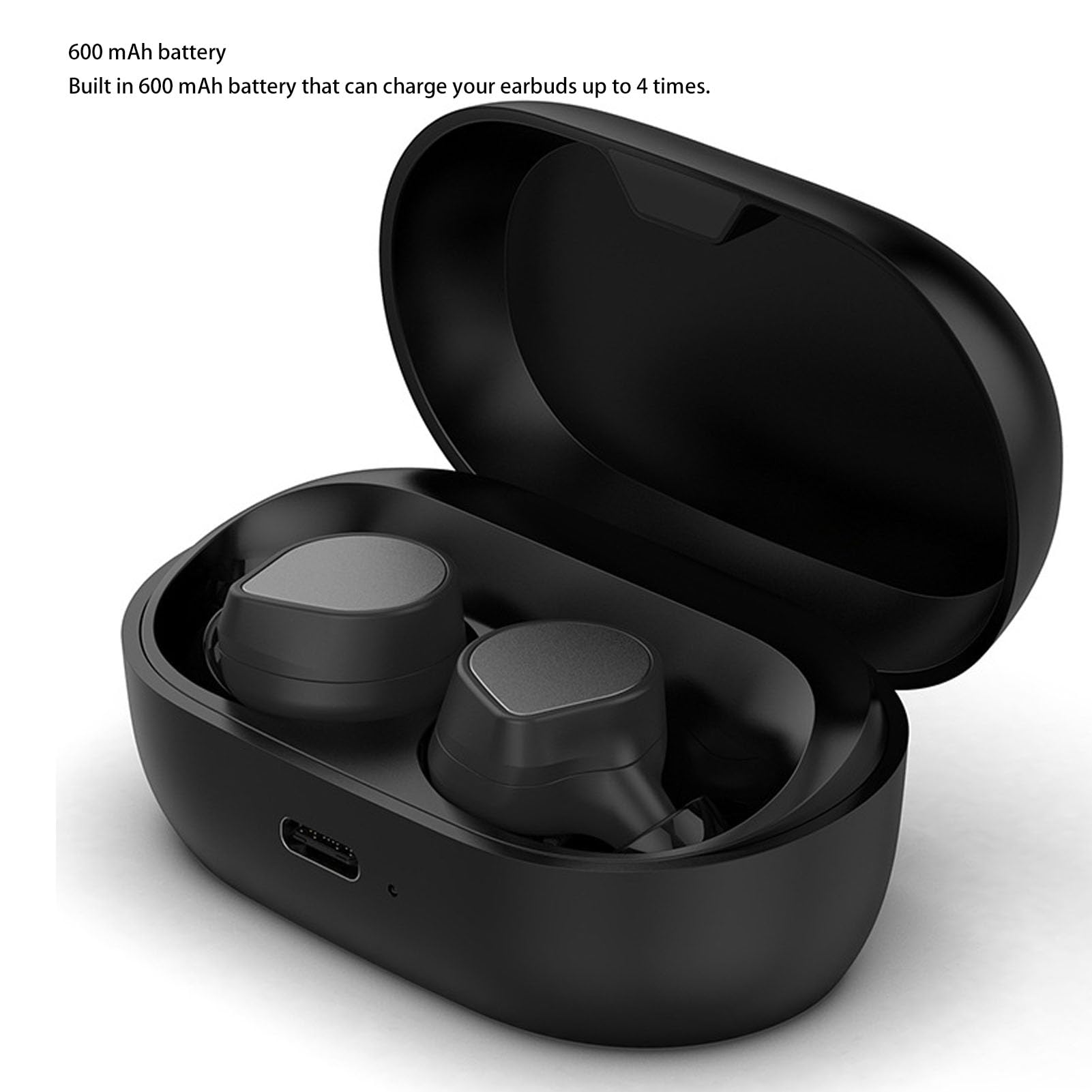 Reemplazo de la Caja de Carga del Auricular de MtlaVishy para Elite 7 Pro y Elite 7 Black USB C 600mAh Activo con luz indicadora Ideal para el Uso de automóviles y Viajes en el