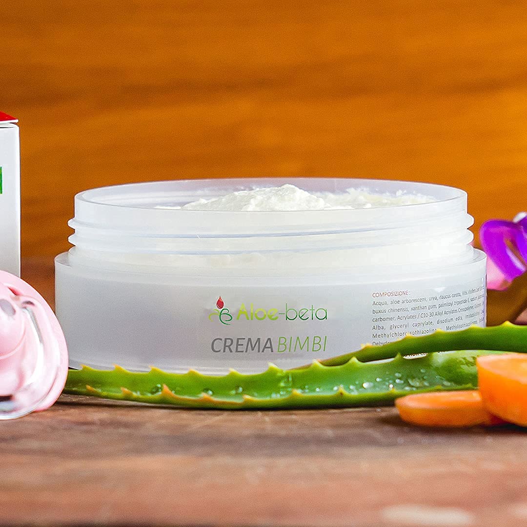 Aloe Beta-100 ml Crema protettiva per il cambio pannolino neonato con ossido di zinco-crema corpo idratante on estratti naturali aloe alborescens pelle secca bambino (Quantità 4 Confezioni)