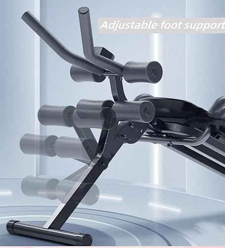 Miniatura 2 de ComMax Equipo de entrenamiento ajustable para abdominales, banco plegable para hombres y mujeres, banco de ejercicio inclinado, inclinado, para