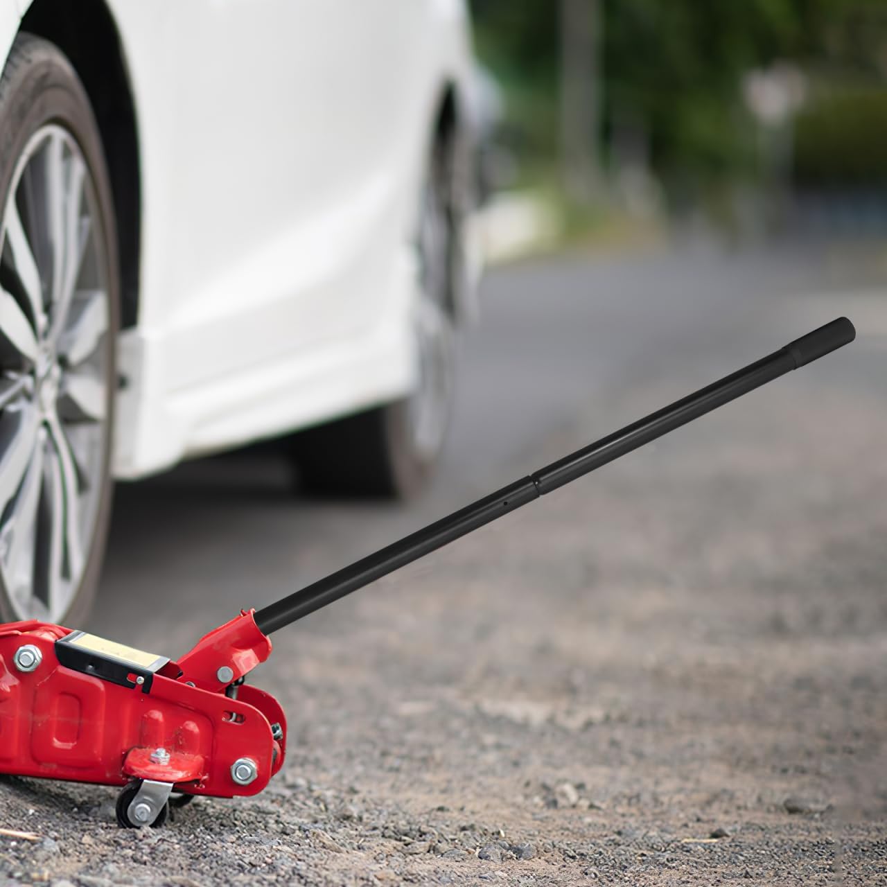 Mikikit Jack Handle, Floor Jack Handle Horizontal Hydraulic Car Replacement 3-ton Bottom Pole Lever for Car Automotive Replacement Part