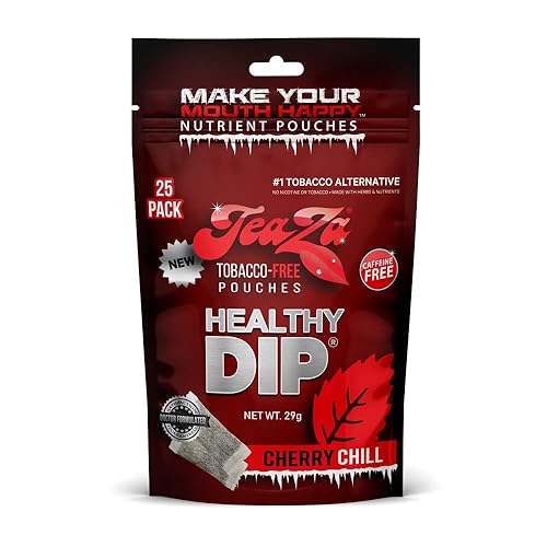 Vista 98 de Teaza Herbal Energy Pouch es - Bolsas de inmersión saludables para tabaco sin humo con sabor extra a especias, canela picante (paquete de 8) sin