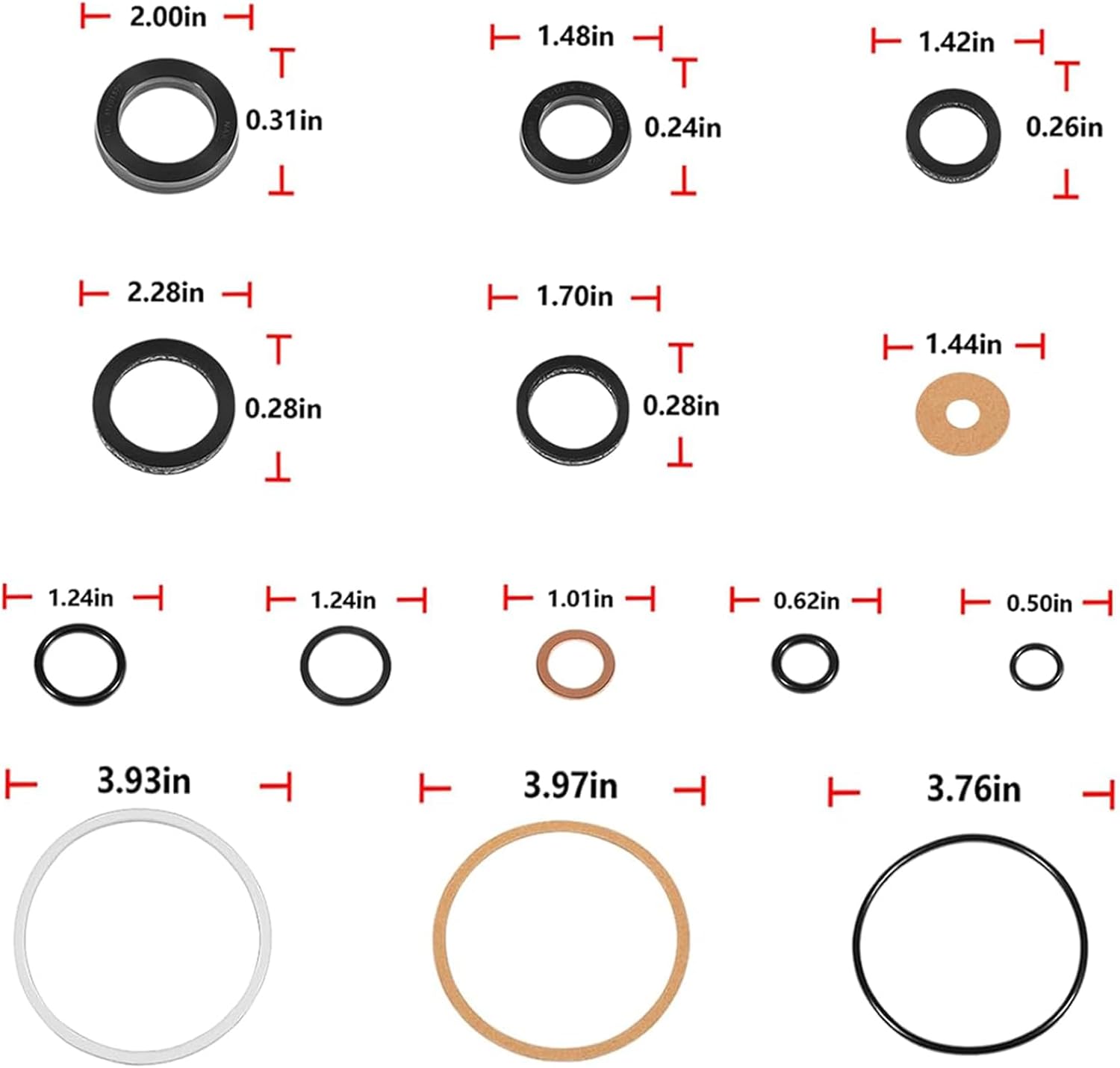 47678-45 Transmission Jack Seal Kit for OTC 1789 & Wudel 711 Transmission Jack High-Lift Repair Kit