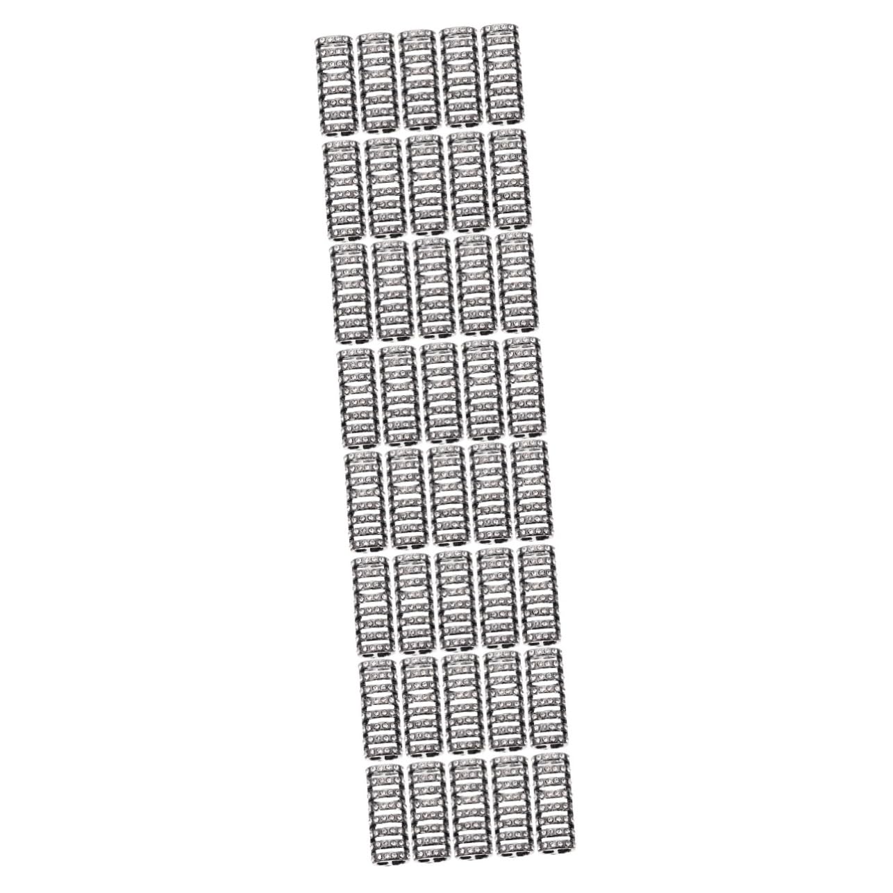 Housoutil 50 Pièces connecteur de sangle décor en strass connecteur de bande de montre montres connecteur de montre en alliage accessoire de bracelet de montre bijoux Regardez adaptateur