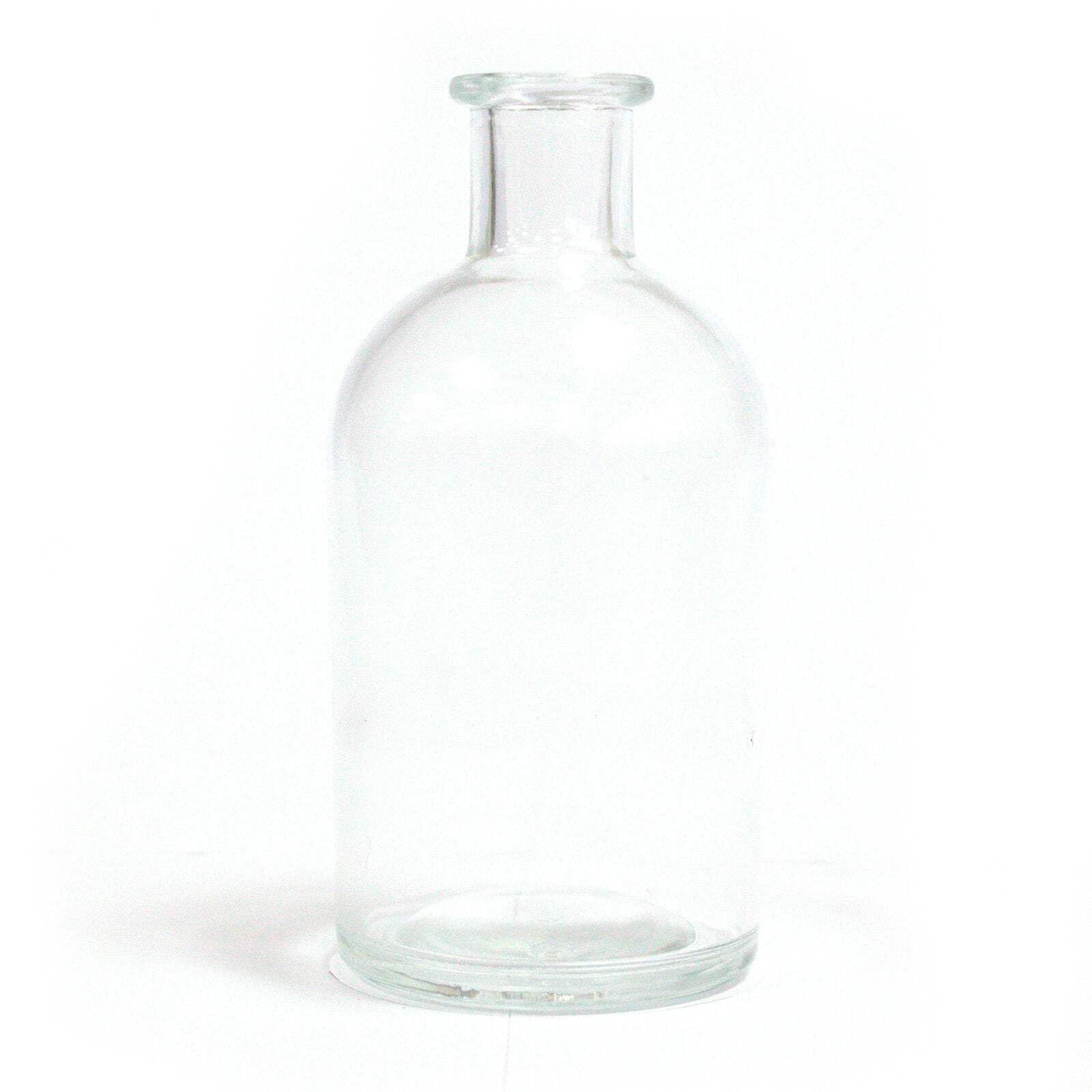 Ancient Wisdom Unisex 250 Ml Round Antique Reed Diffuser Bottle - Clear