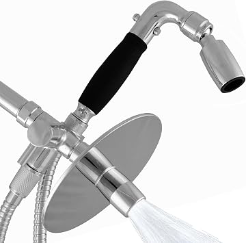 High Sierra Showerheads - Solid Metal 3-Way Shower Head and Handheld Combo Kit. Reflection Shower Head & Handheld Shower Head w/Slip-Free Grip & Protective Nylon Insert - Chrome