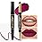 evpct 1Pcs Plum Purple Lip Liner and Lipstick Set Kit for Women Matte Lips Kit with Lip Liner Lip Stains Long Lasting Waterproof 24 Hour Lipstick and Lip Liners Combo Lipliners Pencil Set 05