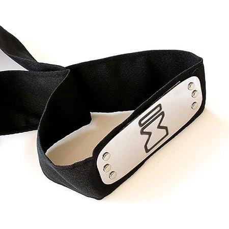 Amazon ナルトコスプレ用額当て コスチューム用小物 グッズ 我愛羅 砂隠れの里 額当て ブラック コスプレ 仮装 通販