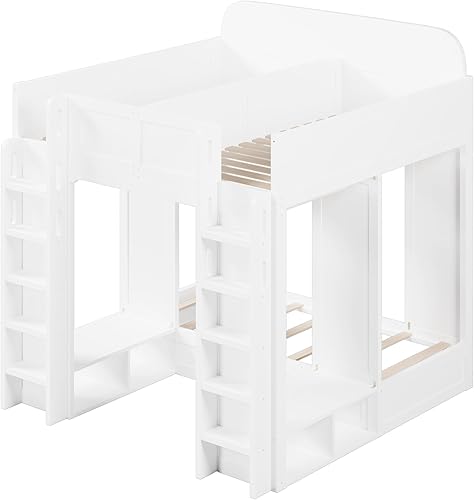 Miniatura 88 de Litera triple de metal, tamaño matrimonial XL sobre individual XL sobre tamaño Queen, elegante base de cama triple con seguridad garantizada para