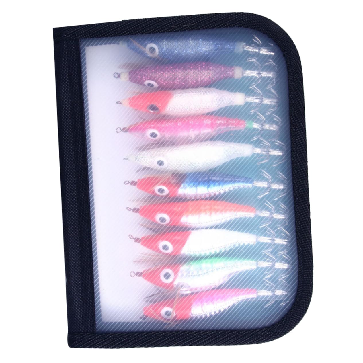 Pesca Luminose a Forma di Gamberetto in Metallo Nero, Leggere e Facili da Conservare, Confezione da 10 per Pesca All'aperto di Persici da Stagno