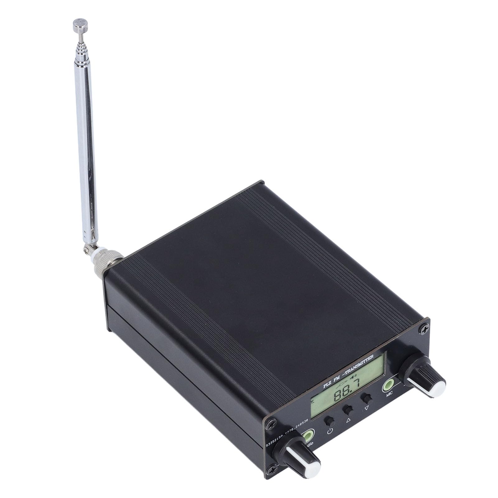VGEBY Transmisor FM Estéreo, 0.5W 76-108MHz PLL de Largo Alcance para Cines Al Aire Libre Iglesias Hoteles
