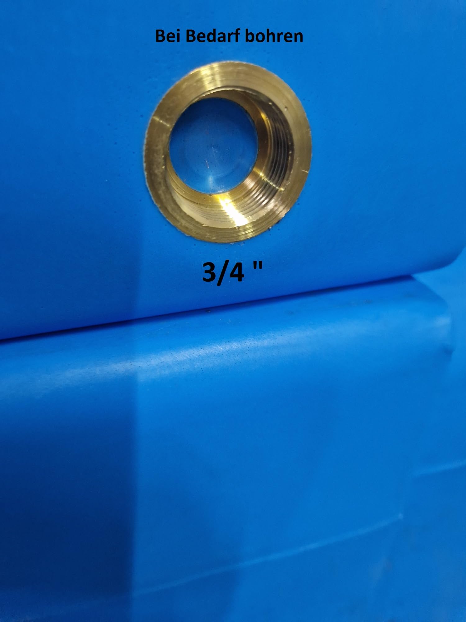 KMND Wassertank 200 Liter - PE-HD Wasserbehälter - lebensmittelecht PZH-Zertifiziert Regentonne Fass Tonne - Extrem Robust eckig für Camping Garten Landwirtschaft Notversorgung Vorrat - Blau