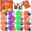 Halloween Gifts for Kids – 16pcs Halloween Bath Bombs for Kids with Toys Inside Halloween Party Favors Goodie Bag Fillers Natural Organic Bubble Bath with Spooky Pumpkin Bath Bombs