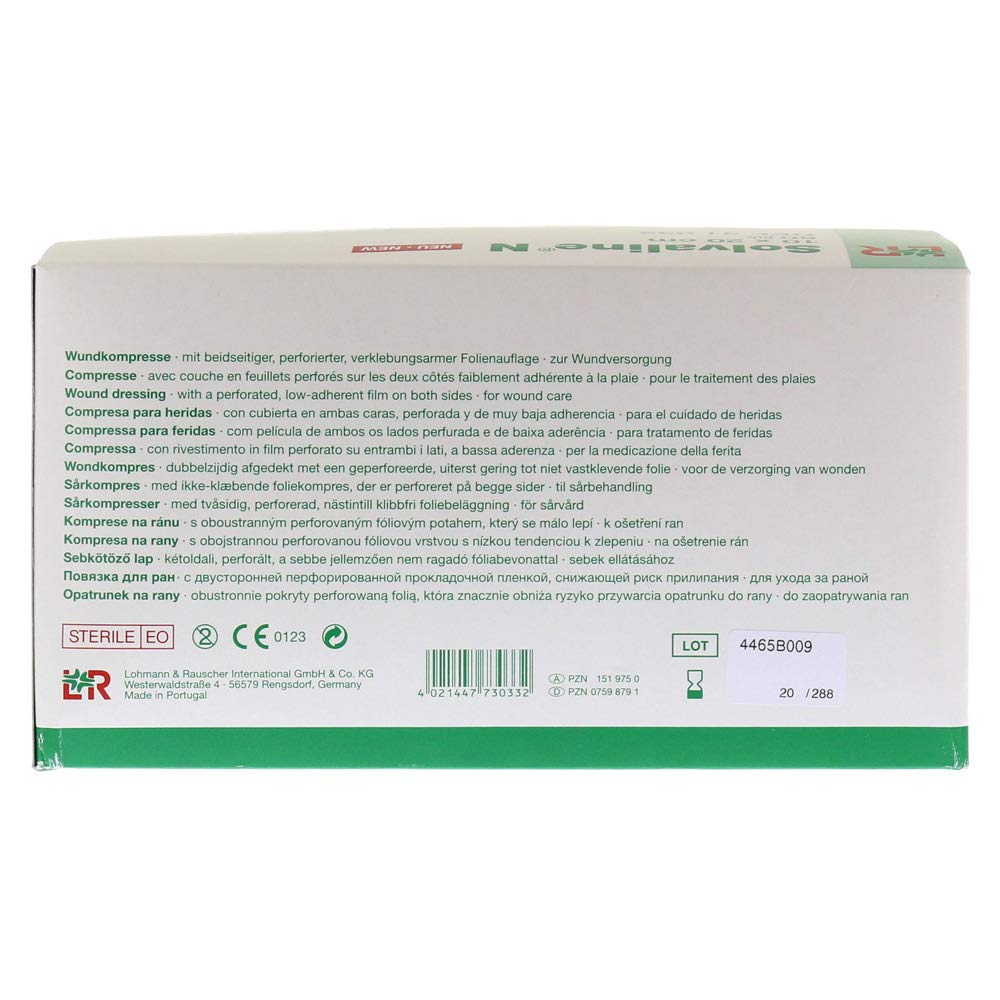 Solvaline N compresse sterili 10 x 20 cm