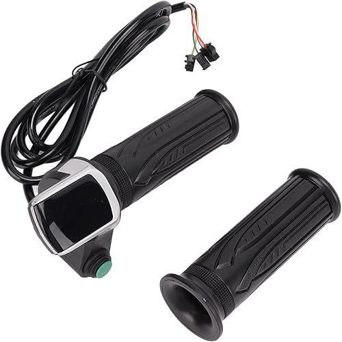 Empuñaduras de acelerador de scooter eléctrico, agarre de acelerador de 24 V36 V48 V con alambre de pantalla LED para bicicleta eléctrica, scooter
