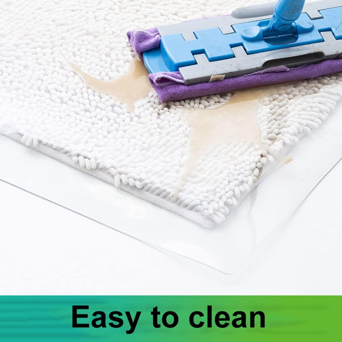 Heavy Duty Floor Protector for Hardwood Floor, 2MM Thick Desk Chair Mat for Home Office Carpet Floor, Anti Slip, Transparent Office Floor Protector mat Chairmats, Easy to Clean ( Size : 72" x 72" )