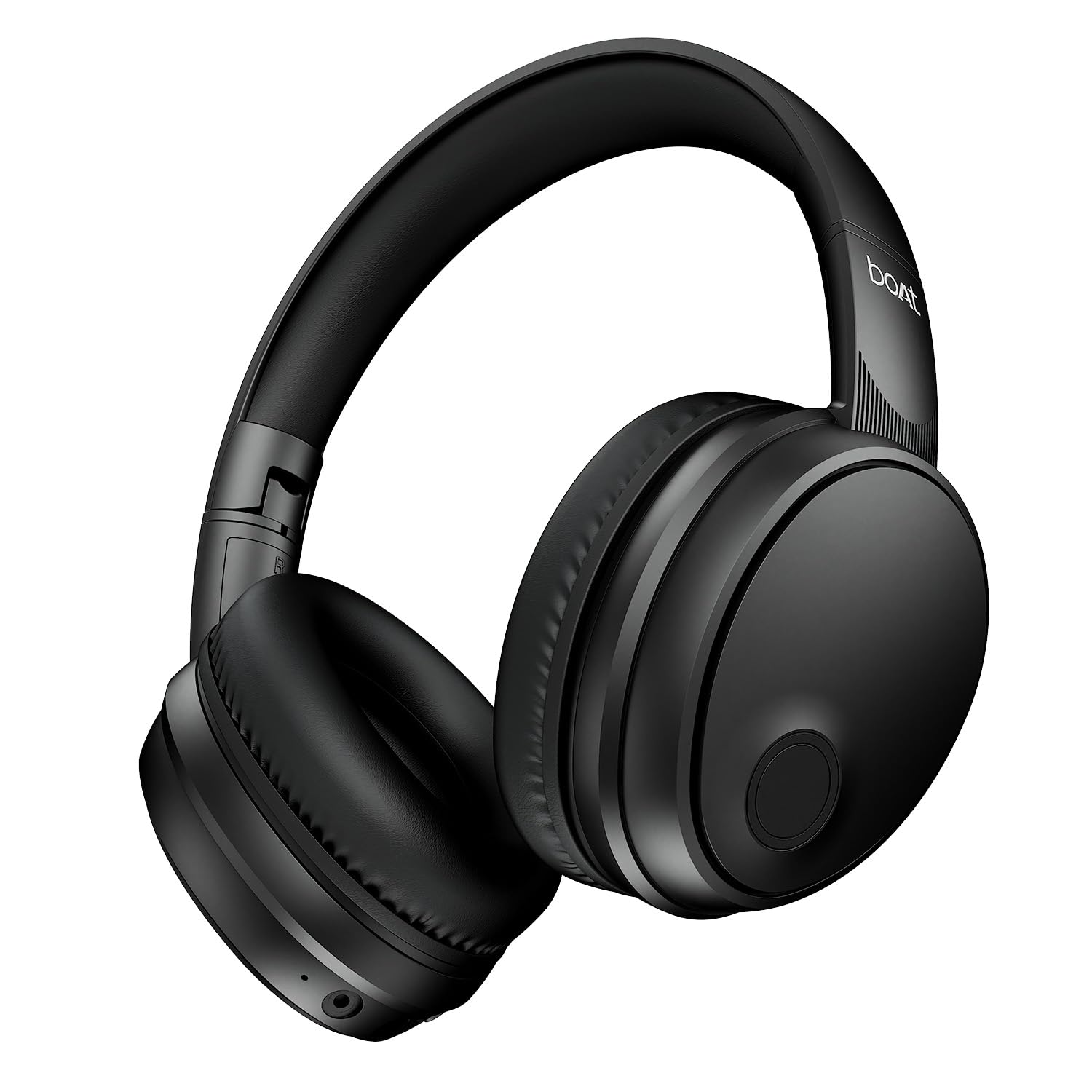 Boat Rockerz Trendz, 40mm Drivers, 50hrs Battery, 60ms Low Latency, ENx Tech, BT v5.4, Foldable Cups, Voice Assistant, Bluetooth Headphones, Wireless Headphone with Mic (Black Sabre)