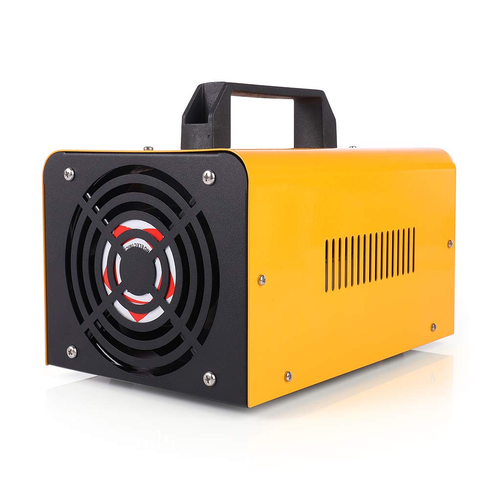 Topchances - Generador de ozono de comercio de ozono, 16 G/h, purificador de aire industrial para habitación, ahumado, coches y animales domésticos (amarillo)