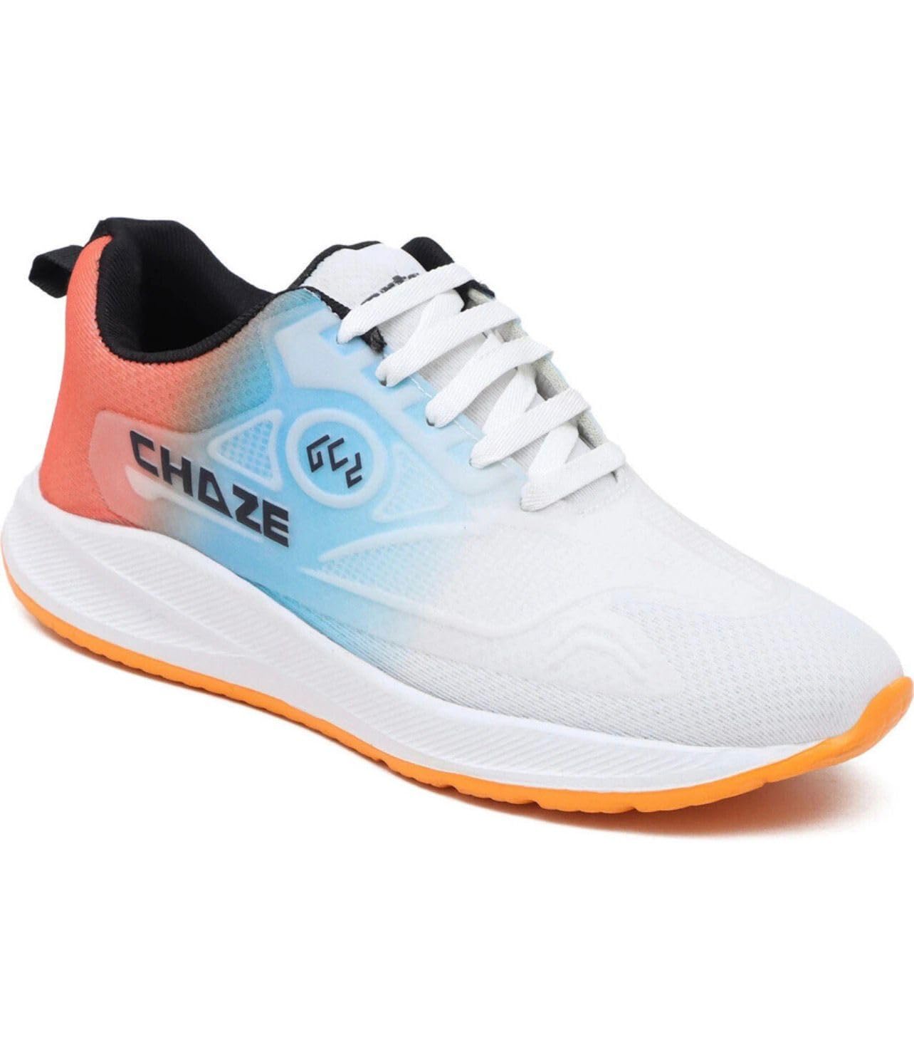 CHAZE Men's Lightweight Running Shoes | Breathable Mesh Sports Shoes | Lace-Up Walking, Gym, Training & Daily Casual Sneakers | Cushioned Non-Slip Sole | Blue (GREEN , WHITE , GREY, UK Footwear Size System, Adult, Men, Numeric, Medium, 8)-image-20