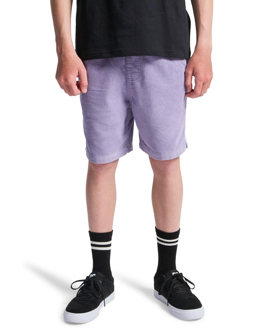 Quiksilver Elastic Waist Walkshorts Taxer Cord Youth Boys Purple