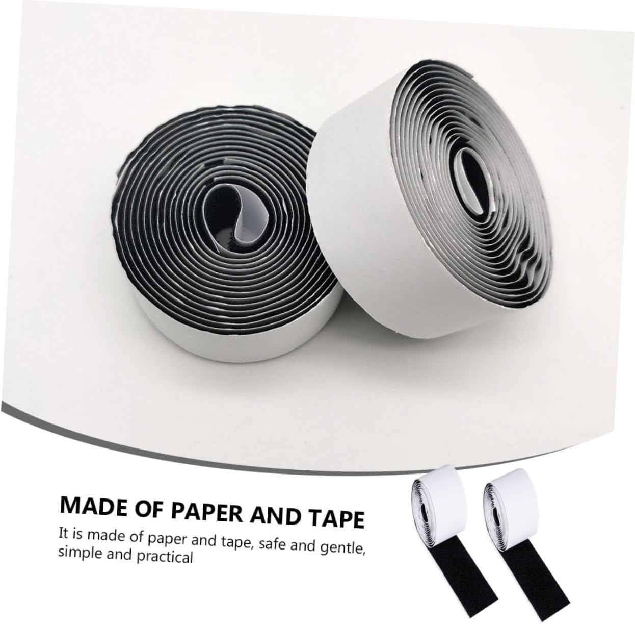 Toddmomy 2rolls Heavy Duty Double Sided Mounting Tape for Guitar Grip Tape Hook and Loop Fastener Electric Guitar Accessory