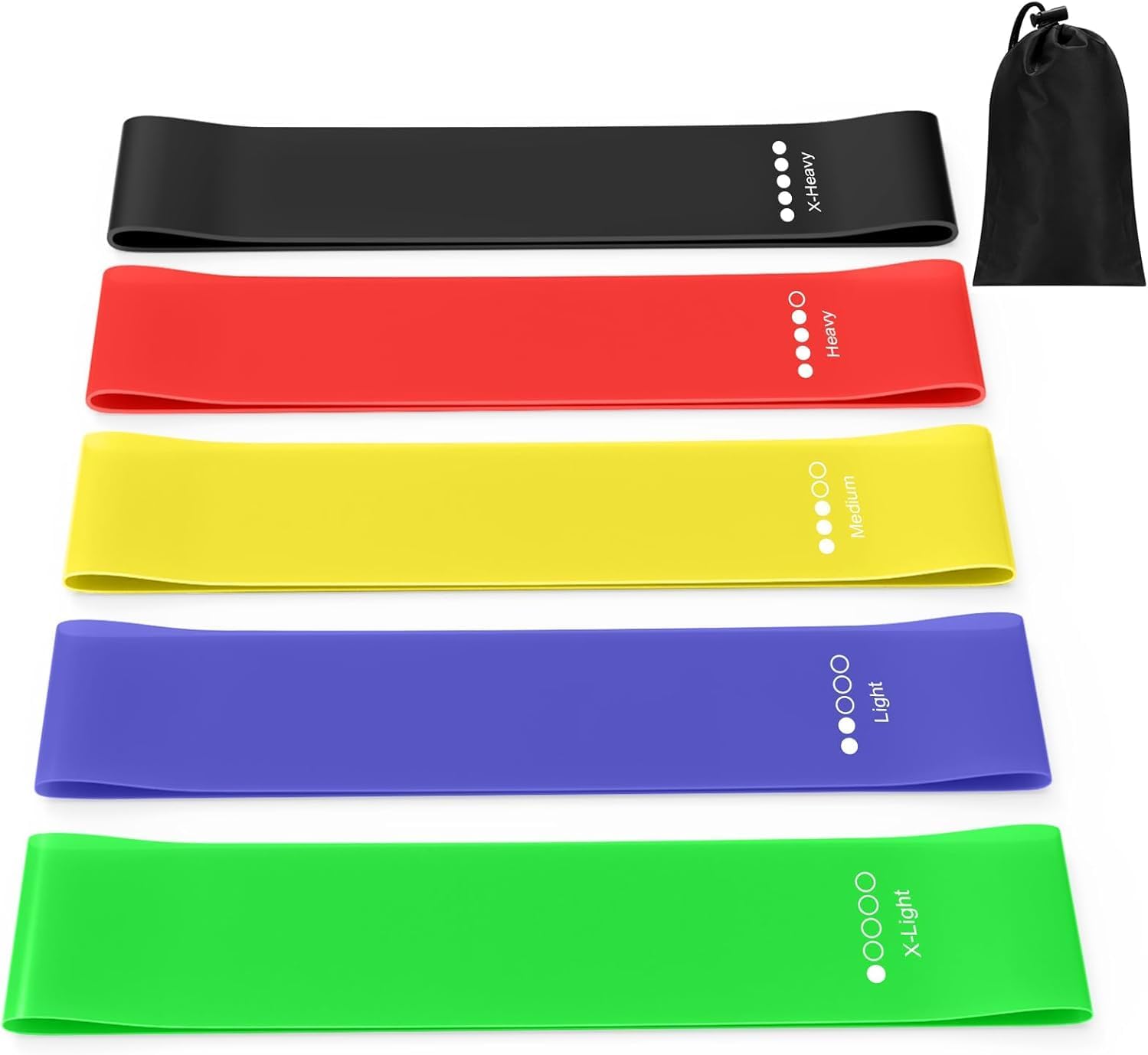 Elastico Pilates Bande Elastiche Fitness - Set 3 Pezzi Con Diversi Livelli Di Resistenza Per Palestra Elastici Palestra