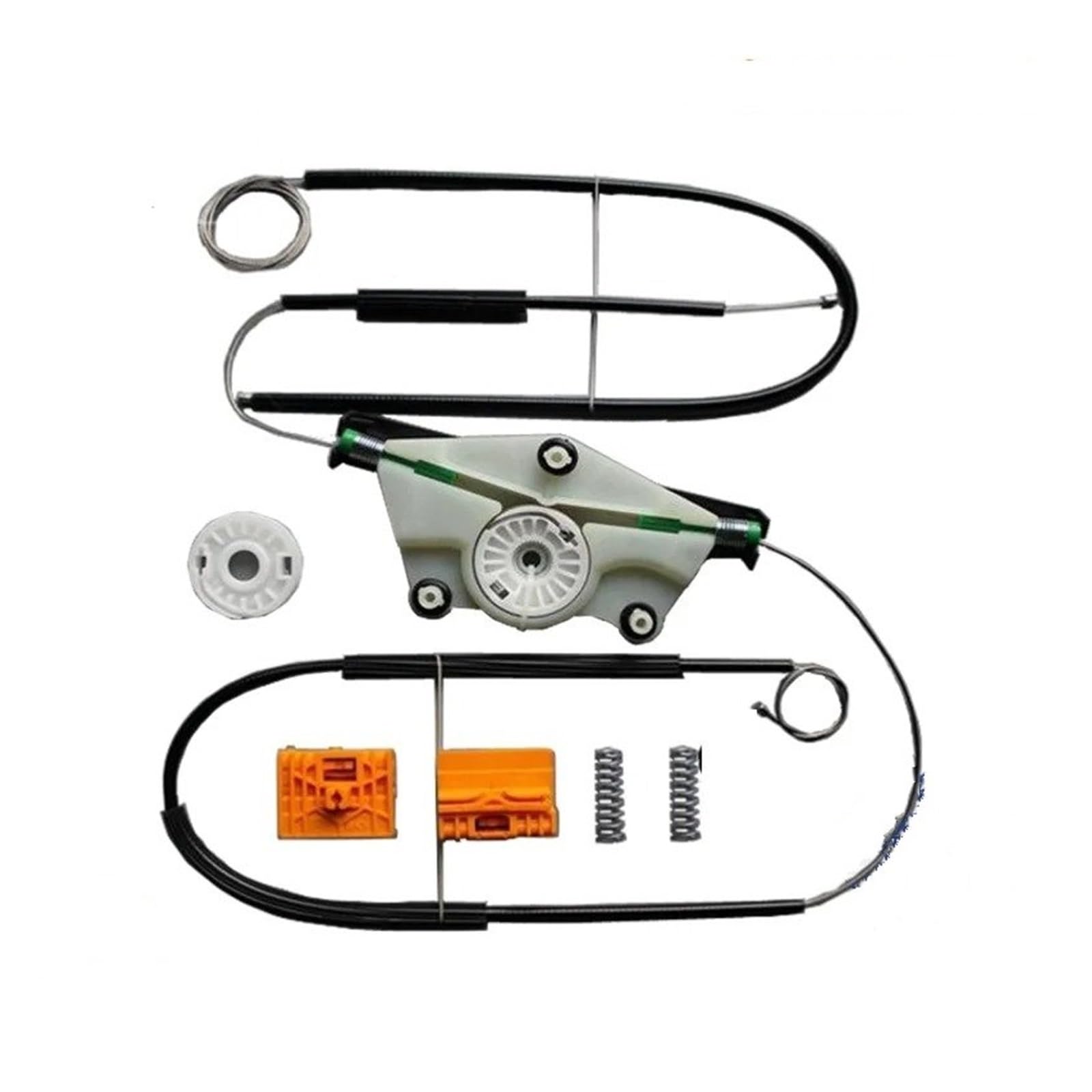 Samwdk One Color Glass Lifter Car Electric Repair Kit For Vw For Touareg Window Regulator Repair Kit Rear Right 2002 2003 2004 2005 2006 2007 2008 2009-2010 Car Window Regulator