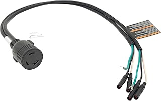 Parkworld 63616 Inverter Generator Parallel Kit Terminals with Cable to 30A L5-30R Female, 120V, 30A, 3FT