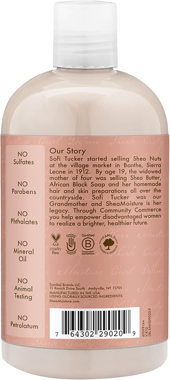Shea Moisture Shampoo Curl & Shine 13oz Coconut & Hibiscus (2 Pack) by Shea Moisture