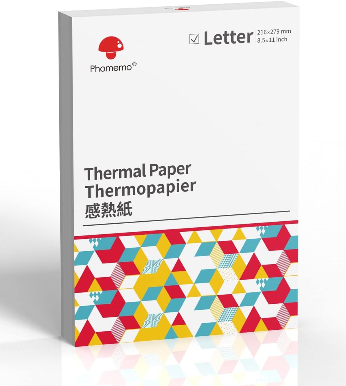 Phomemo Thermal Printer Paper 8.5 x 11 Inch, Advanced Thermal Printing, Phomemo Paper Compatible with M08F-Letter, M832, M834, MT800, with Brother Letter Portable Printer, Size 8.5" x 11", 100 Sheets