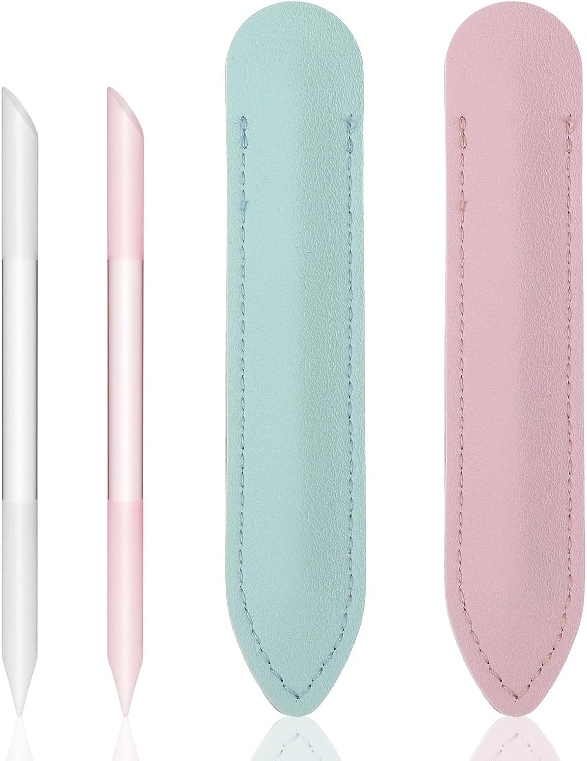 2PCS Glass Cuticle Pusher Tool Dual Ended