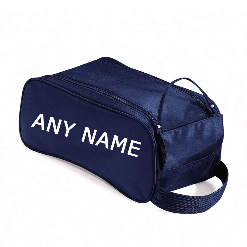 Personalised with Any Name Football/Golf/Sport Boot/Shoe/Travel Bag for Boy/Girl Men/Women. (French Navy, One Size)