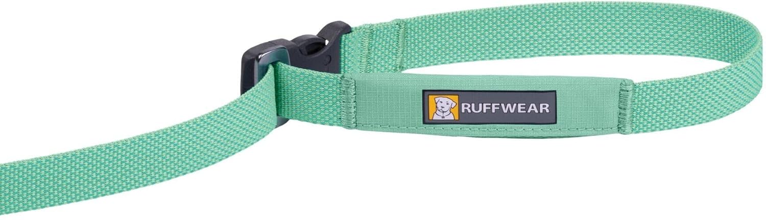 Ruffwear, Flagline Dog Leash, Lightweight Hands‑Free 6.5 ft Lead, Adjustable Waist‑Worn or Handheld, Lockable Swivel Crux Clip, Low‑Profile Pick‑Up Bag Stash Pocket, Sage Green