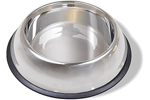 Van Ness Pets Large Non Tip Stainless Steel Dog Bowl, 64 OZ...
