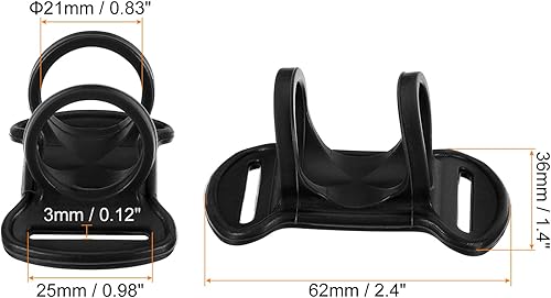 Miniatura 2 de PATIKIL Soporte para linterna, 4 piezas de silicona suave de alta elasticidad, manos libres, soporte de repuesto para linterna exterior, camping,