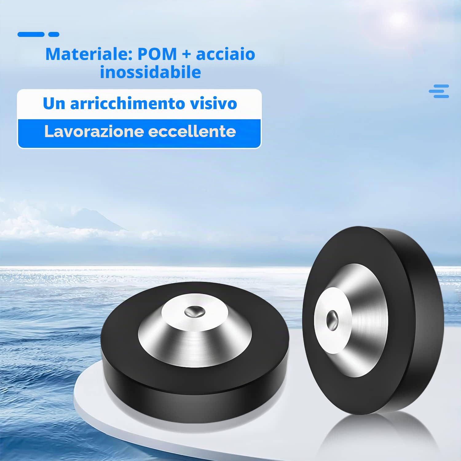 Tertullus 4 rondelle per punte, 39 mm x 13 mm, ammortizzatore di vibrazioni