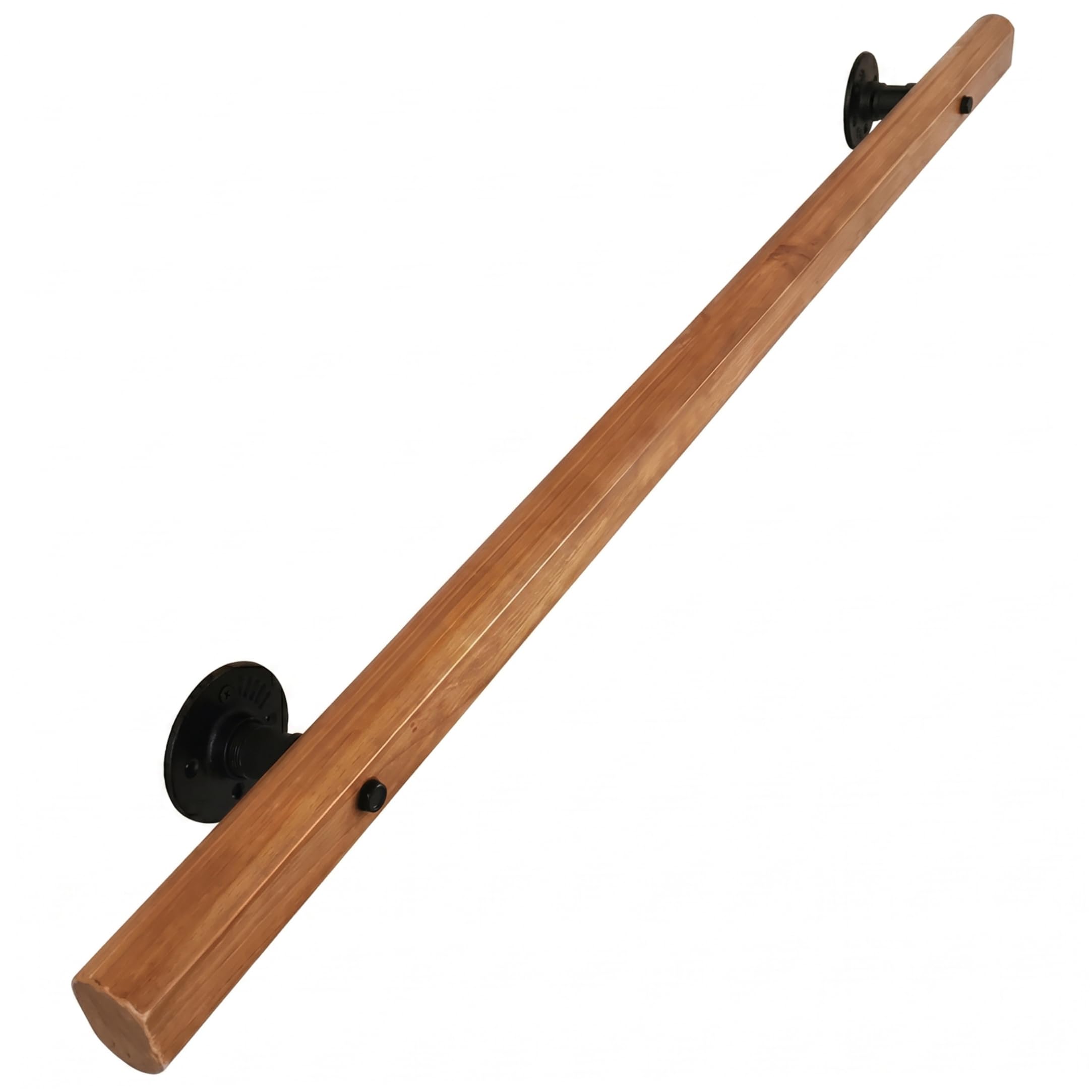 Handrails for Stairs, Wood Banister Handrail with Wall Brackets Hand Rails for Elderly Kids, 20 Inch handrails for Outdoor Steps Stair rods Hand Rails for Outdoor Steps