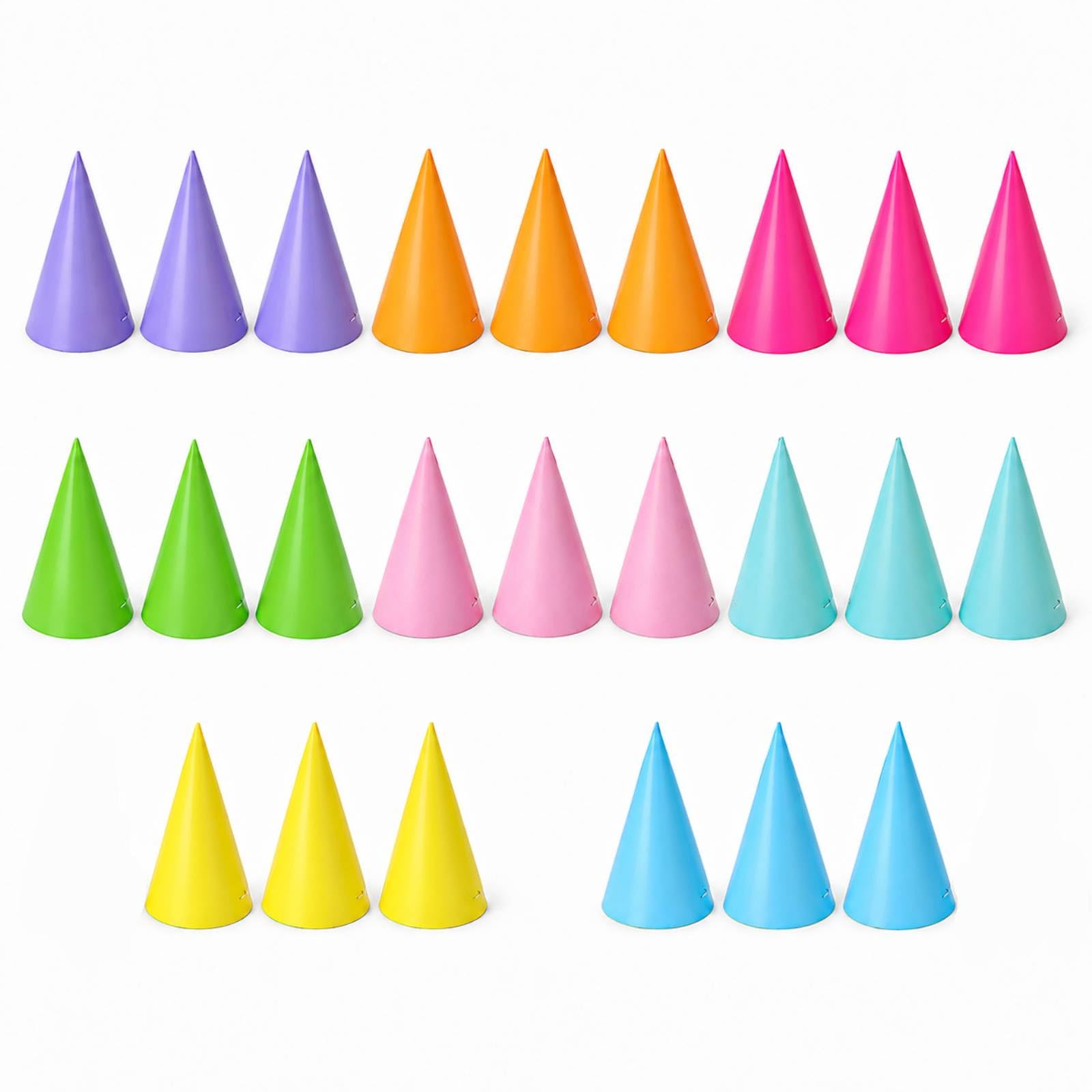 ZMYueda 24 Pcs Pastel Party Hats Set