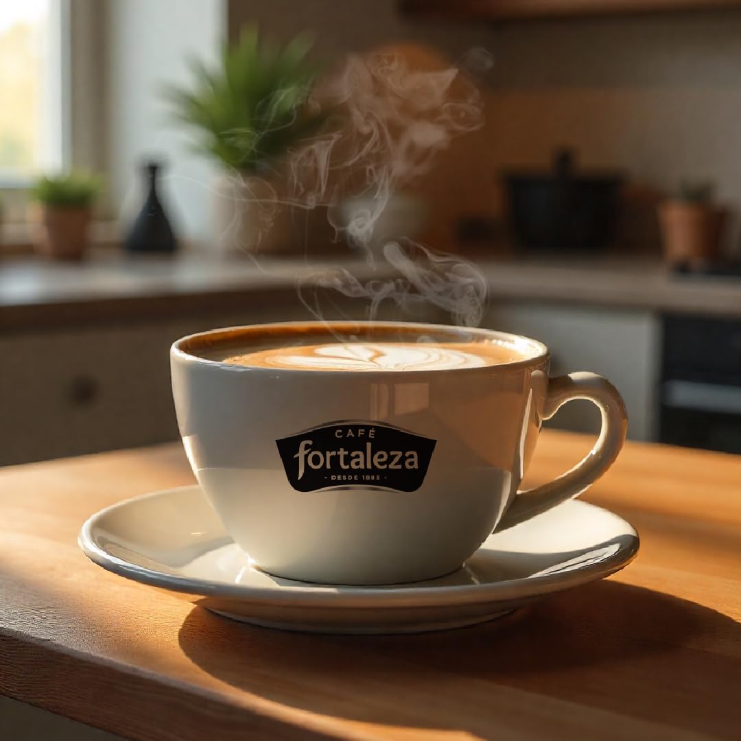 CAFÉ FORTALEZA Café Molido 100% Natural Pack 12x250g (3kg) – Compatible Con Melitta, Filtro, Émbolo e Italiana – Cafe Molido Suave Variedades Arábica y Robusta – Con Notas Herbales y Afrutadas