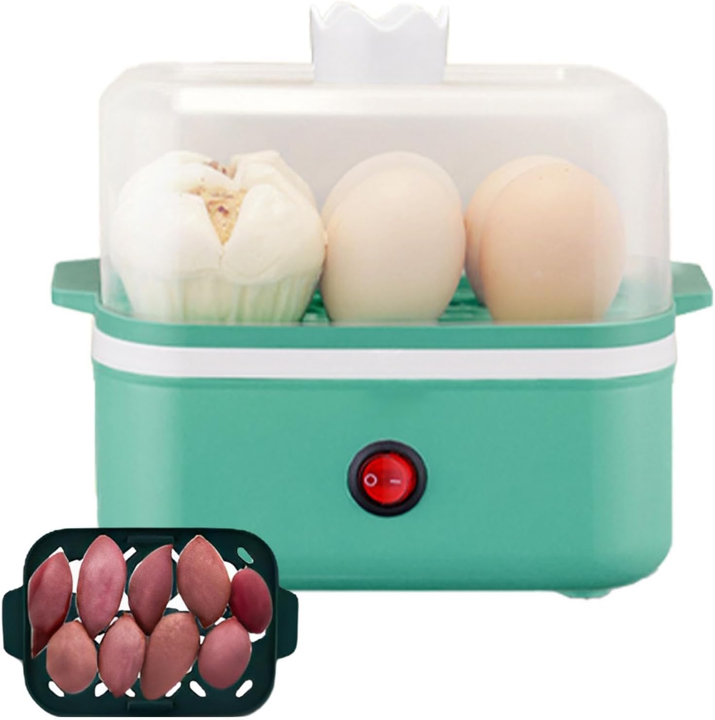 Electric Egg Cooker Boiler, Omelet Maker Egg Poacher with