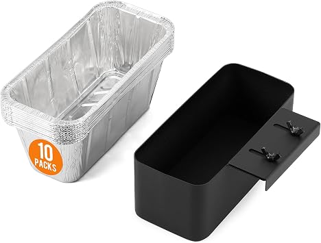 Stanbroil Griddle Grease Cup Tray Holder with 10 Aluminum Drip Pan