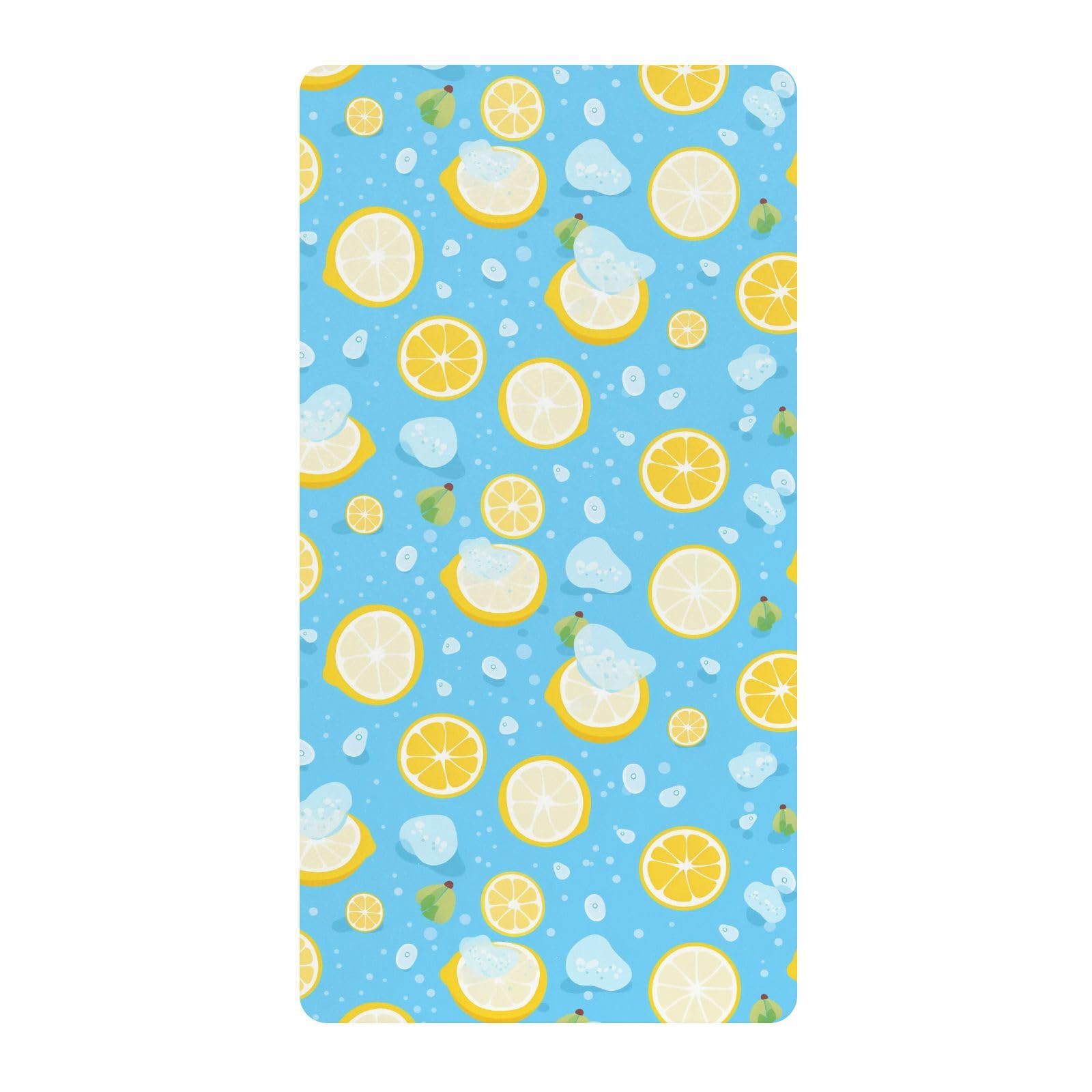 Lemon Ice Drap-housse pour berceau de bébé pour garçons et filles 71,1 x 132,1 cm