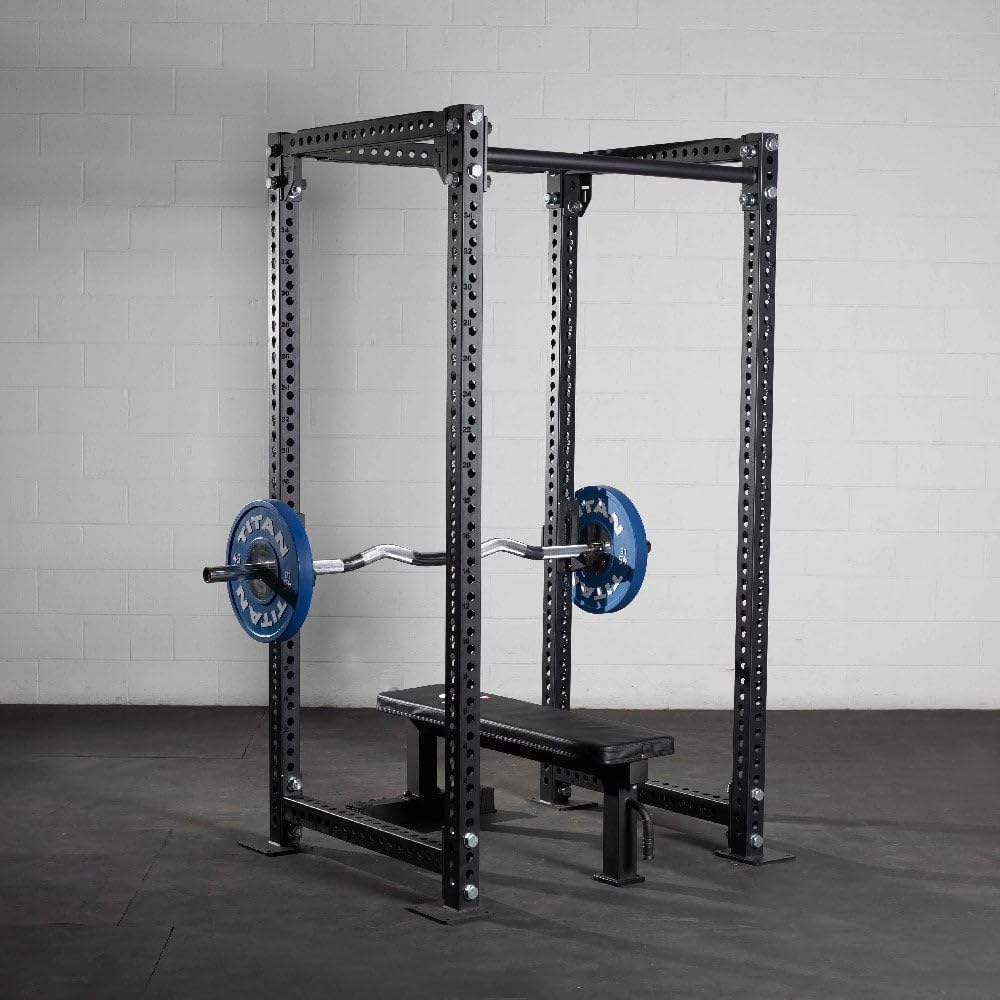 Titan Fitness Rackable EZ Curl Fat Bar, 48mm Shaft, Rated 1,000 LB, Chrome Finish